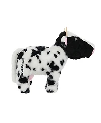 Mighty Farm Cow 2 Pack, Durable Plush Squeaky Dog Toy