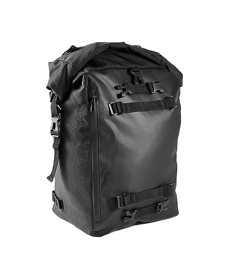 Sugift 30 L Motorcycle Tail Bag Waterproof Rear Seat Luggage with Rain Cover 17.7 x 11.8 x 7.9.