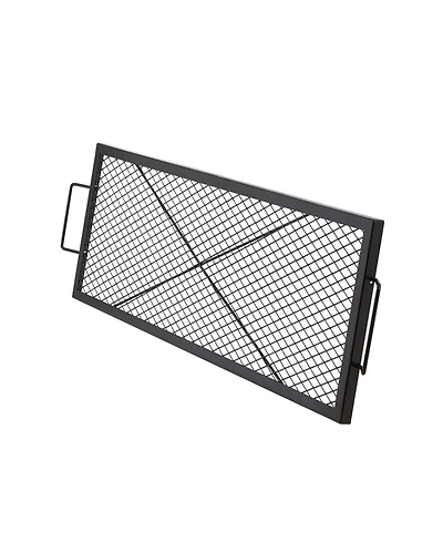 Vevor 44" Rectangle Cooking Grate Fire Pit Grill Grate X-Marks Heavy-Duty Steel