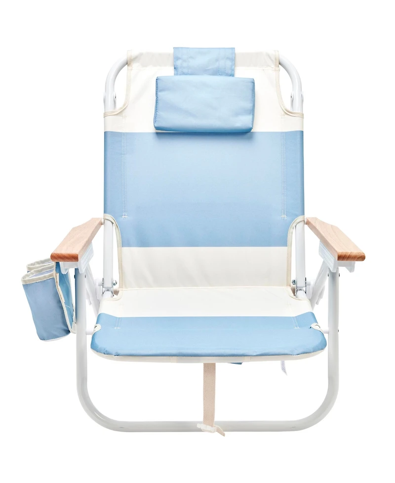 SUNNYLiFE Deluxe Beach Chair: La Mer Med Block