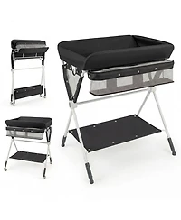 Slickblue Adjustable Height Baby Changing Table Portable Nursery Station