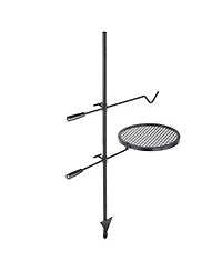 Vevor Swivel Campfire Grill Heavy Duty Steel Open Fire Cooking Grate Adjustable