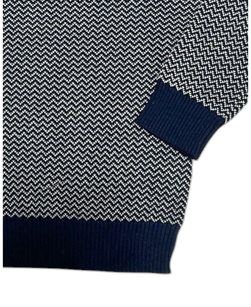 Hope & Henry Little and Big Boys' (5-7) Organic Fine Gauge Crew Neck Sweater