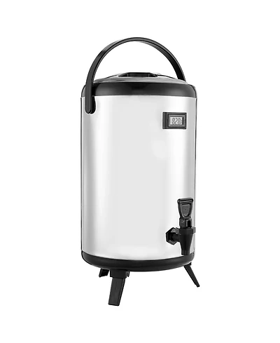 Sugift 3.2 Gal 12L Stainless Steel Insulated Beverage Dispenser with Spigot and Temperature Display