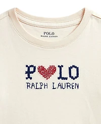 Polo Ralph Lauren Girls' 2T-6X Logo Cotton Jersey T-Shirt