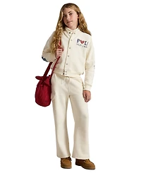 Polo Ralph Lauren Girls' 7-16 Logo Fleece Cardigan