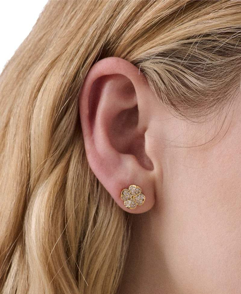 kate Spade new york Gold-Tone Flower Stud Earrings