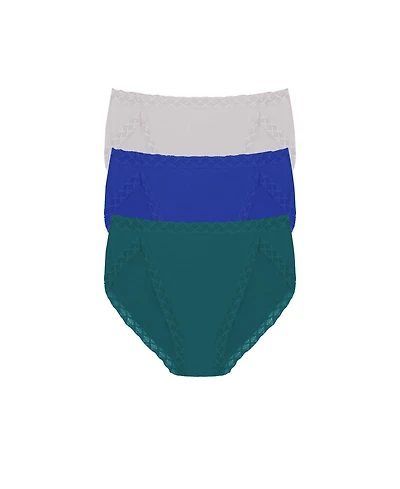 Natori Women's Bliss Pima Cotton French Cut Briefs 3-Pack