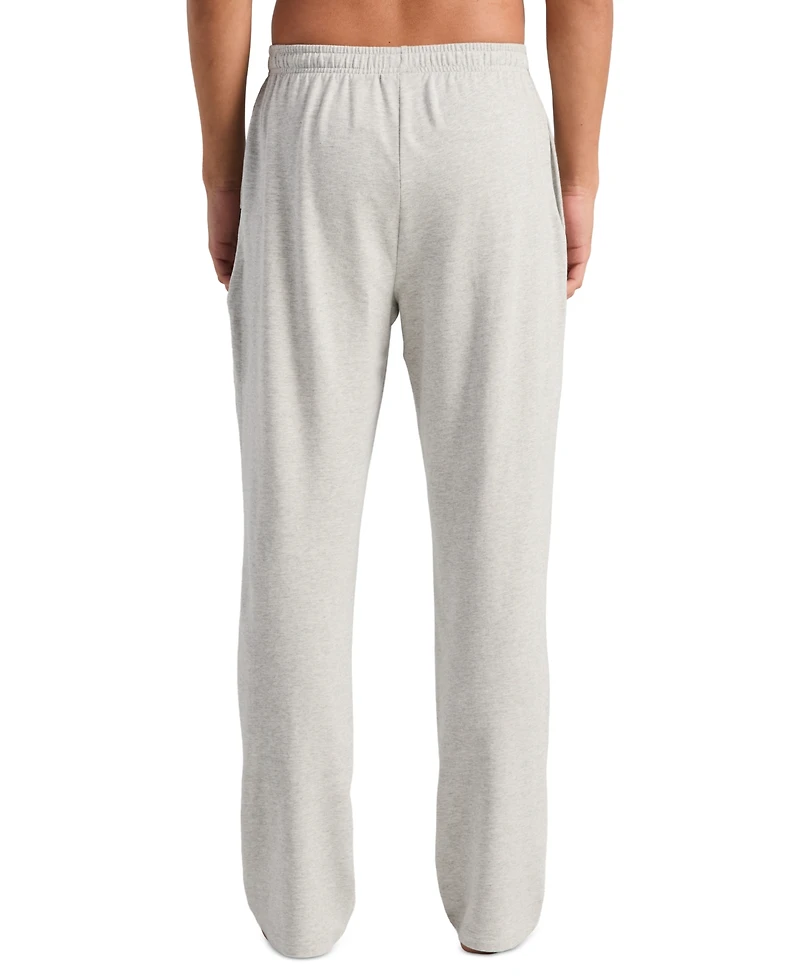 Perry Ellis Portfolio Men's French Terry Heathered Drawstring Waist Sleep Pants