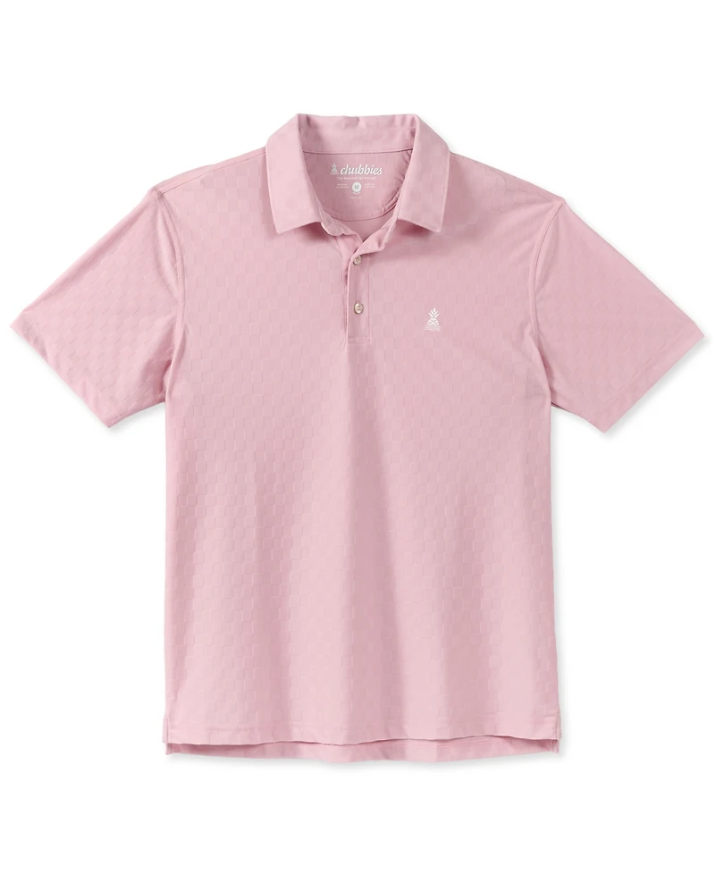 Chubbies Men's Blushes Textured Regular-Fit Polo Shirt