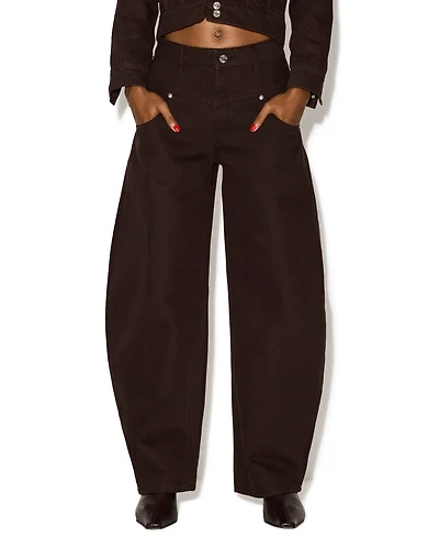 Steve Madden Women's Tribeca High-Waisted Wide-Leg Jeans
