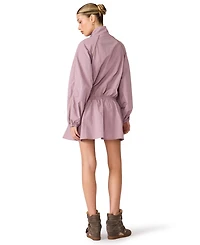 Steve Madden Women's Long-Sleeve Mock Neck Mini Dress
