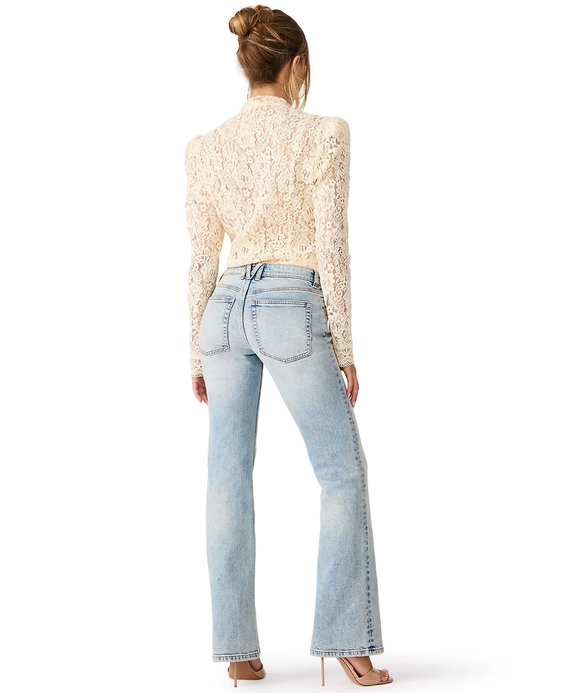 Steve Madden Women's The Essex Low-Rise Straight-Leg Jeans