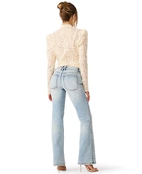 Steve Madden Women's The Essex Low-Rise Straight-Leg Jeans