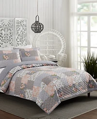 Modern Heirloom La Flor Patchwork 2-Piece Quilt Set, Twin/Twin Xl