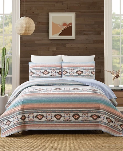 Modern Heirloom Sunset Canyon Reversible 2-Piece Quilt Set, Twin