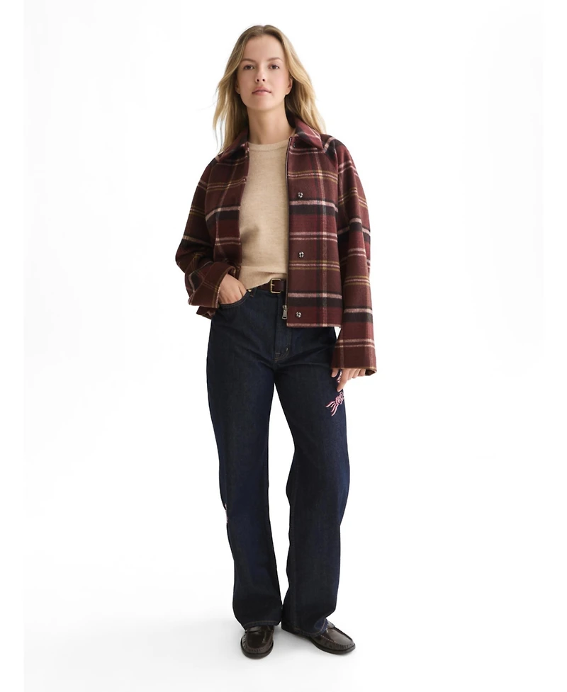 Scotch & Soda Women's Checked Short Jacket