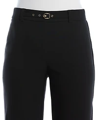 Rafaella Petite Novelty Pull-On Wide-Leg High-Rise Pants