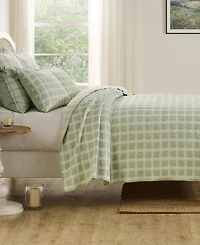 Greenland Home Fashions Millhouse Jacquard-Woven -Piece Coverlet Set