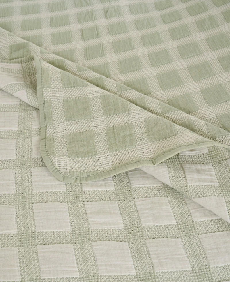 Greenland Home Fashions Millhouse Jacquard-Woven -Piece Coverlet Set