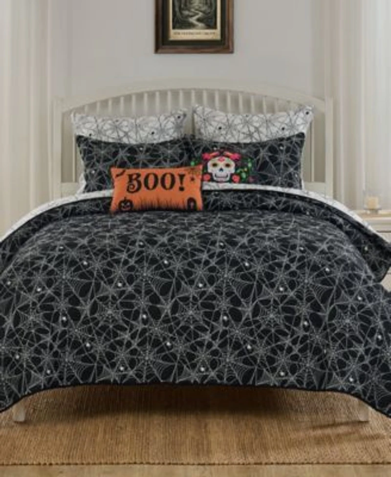 Greenland Home Fashions Spinderella Jacquard Woven Coverlet Sets