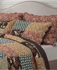 Greenland Home Fashions Hazel Reversible 3-Piece Quilt Set