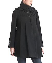 kimi + kai Women's Aela A-Line Hooded Wool Coat