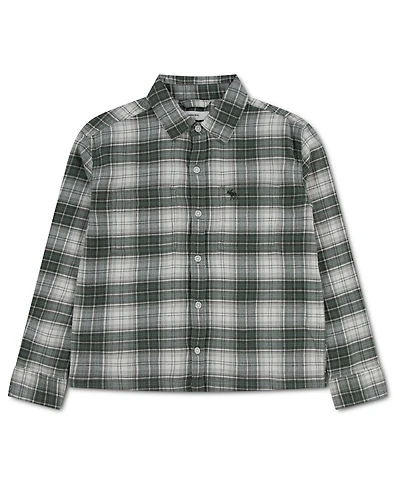 abercrombie kids Boys' 5-18 Coastal Local Flannel Plaid Shirt