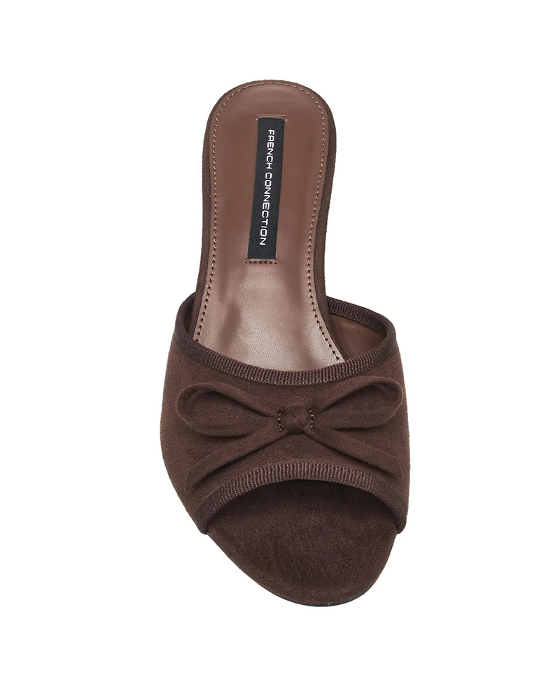French Connection Women's Dotty Faux Suede Heel