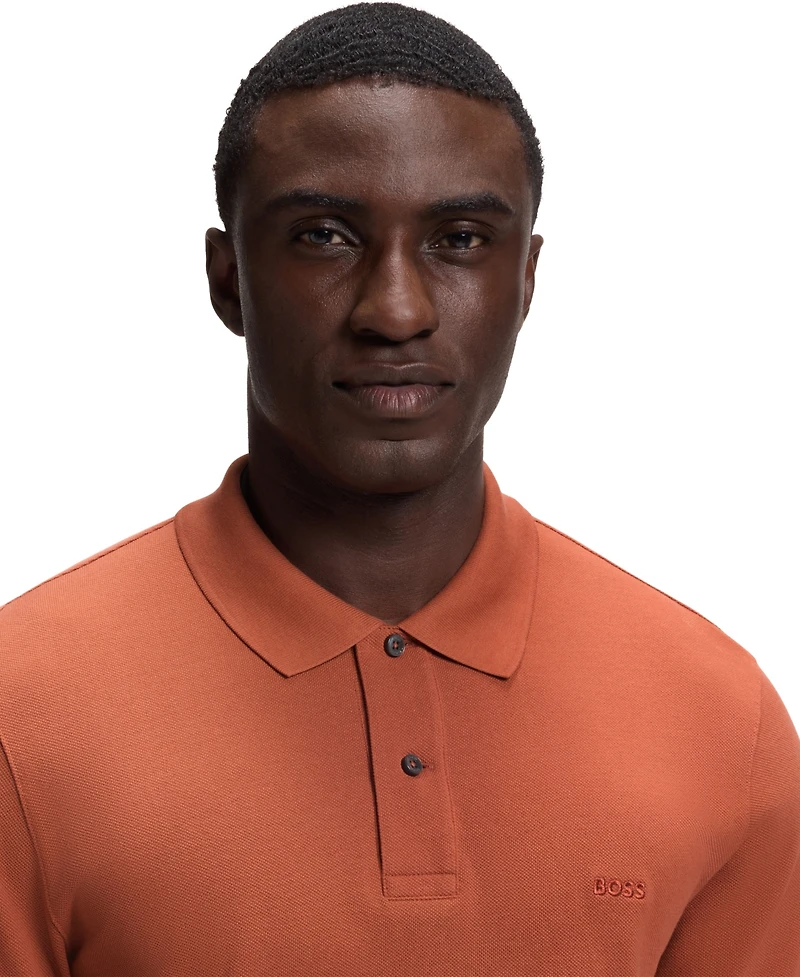 Boss by Hugo Men's Cotton Pique Pallas Logo Polo Shirt