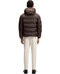 Boss by Hugo Men's Water-Repellent Padded Jacquard Jacket
