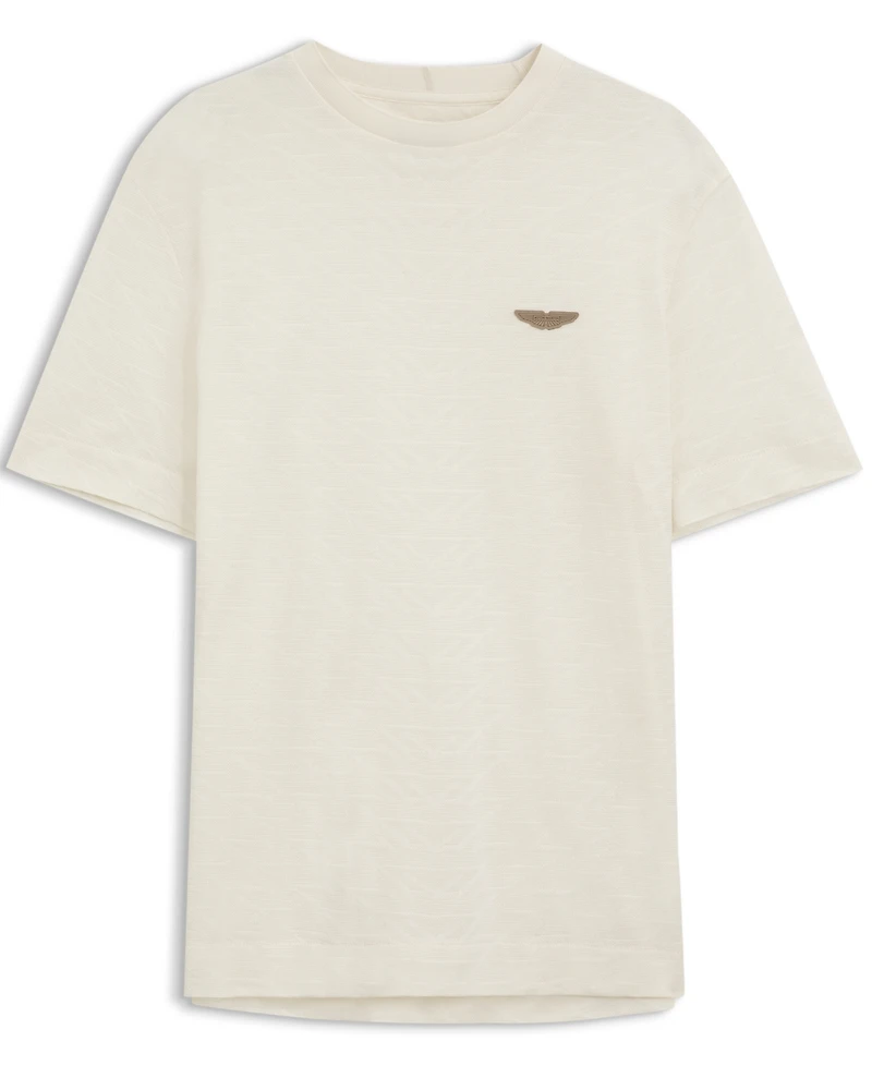 Boss by Hugo x Aston Martin Men'sCotton Mercerized Cotton Jacquard Regular-Fit T-Shirt