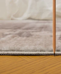 Mink Home Homewell Machine Washable MET8002 2'x6'11" Runner Area Rug