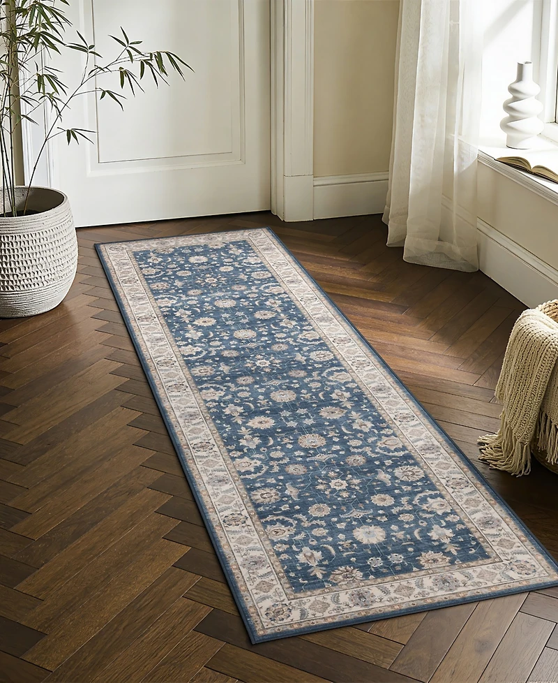 Mink Home Homewell Machine Washable HAM4007 2'x6'11" Runner Area Rug