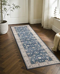 Mink Home Homewell Machine Washable HAM4007 2'x6'11" Runner Area Rug