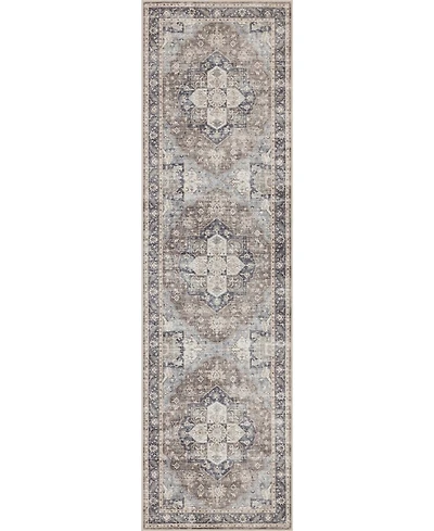 Mink Home Homewell Machine Washable HAM4006 2'x6'11" Runner Area Rug