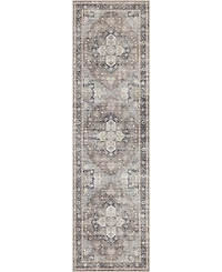Mink Home Homewell Machine Washable HAM4006 2'x6'11" Runner Area Rug