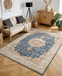 Mink Home Homewell Machine Washable HAM4003 4'11"x6'11" Area Rug