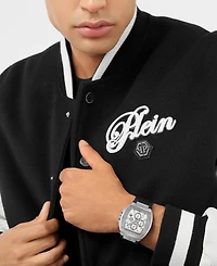 Philipp Plein Hexagon Phantom Men's Black Silicone Strap Watch 44mm