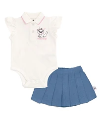 The Aristocats Marie Baby Girls' ( new born to 24 M ) BambiP leated 2-Piece Bodysuit and Skirt Set
