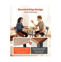 Slickblue 3-Piece Light Bar Table Set with 2 Stools Round Pub Table