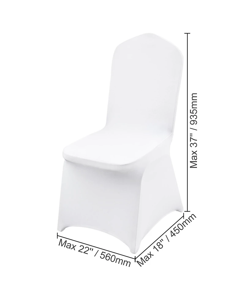 Sugift 150 Pieces Stretch Spandex Folding Chair Covers Removable Washable Protective Slipcovers
