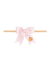Sweet Wink Baby Girls Pumpkin Embroidered Bow Baby Headband