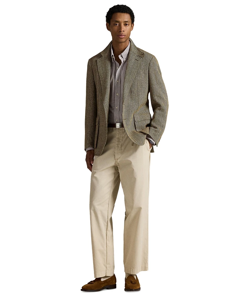 Polo Ralph Lauren Men's Striped Knit Oxford Shirt