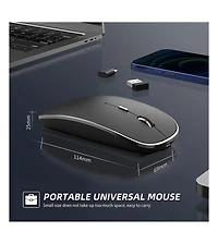 Lofree Rechargeable Wireless Quiet-Click Mouse for Pc/Mac