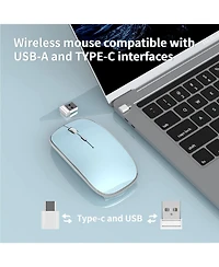 Lofree Rechargeable Silent Wireless Mouse Dual Mode 3 Adjustable Dpi Portable