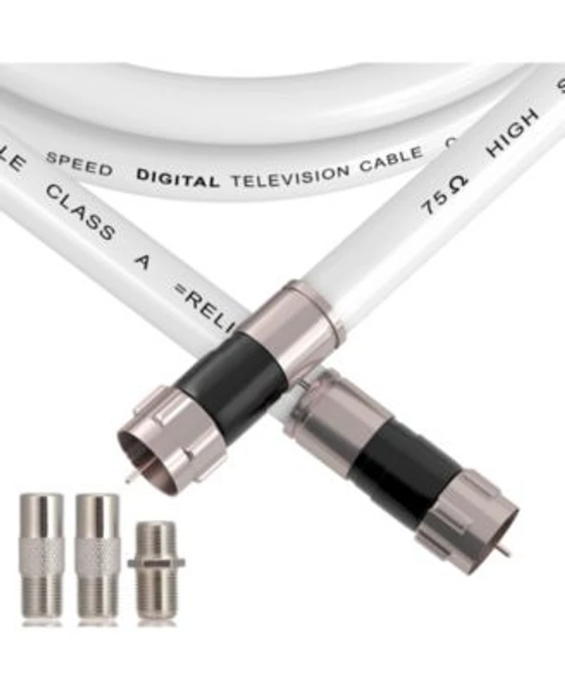 Lofree Rg6 Coaxial Cable Low Loss High Speed Tv Antenna Extension Cord