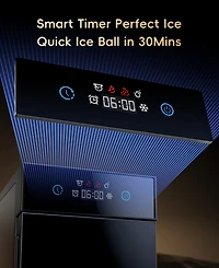 Ecozy Chillio 2.1" Clear Ice Ball Maker, 48 Spheres/Day