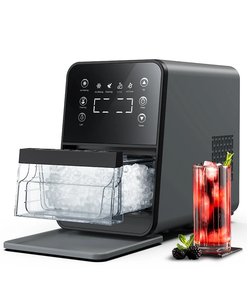Ecozy Chillio Nugget Ice Maker, 40 lbs/Day, Tds Display, Self-Cleaning