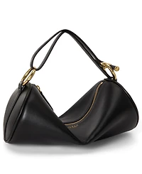 Lauren Ralph Nappa Leather Small Blaike Barrel Handbag